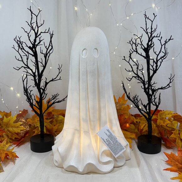 Martha Stewart Other - Martha Stewart White Resin LED Cheesecloth Ghost Halloween Decor 18” New in Box